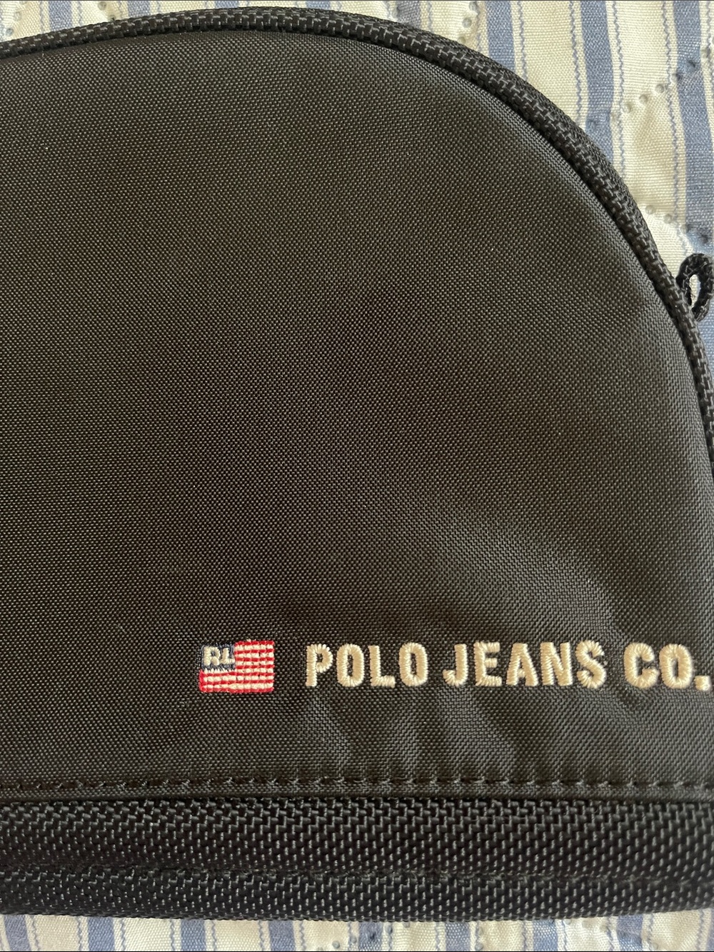 Polo by Ralph Lauren Vintage Black Polo Jeans Co. Make up or toiletry bag